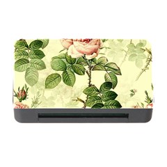 Roses Flowers Vintage Pattern Retro Floral Stem Memory Card Reader With Cf by Wegoenart