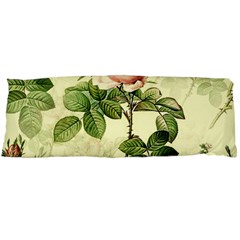 Roses Flowers Vintage Pattern Retro Floral Stem Body Pillow Case (dakimakura) by Wegoenart