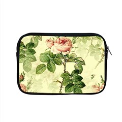 Roses Flowers Vintage Pattern Retro Floral Stem Apple Macbook Pro 15  Zipper Case by Wegoenart