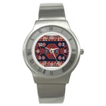 Armenian Carpet Stainless Steel Watch Front