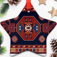 Armenian Carpet Star Ornament (two Sides) by Gohar