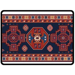 Armenian Carpet Fleece Blanket (large)  by Gohar