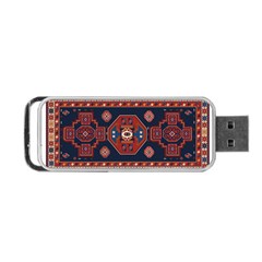 Armenian Carpet Portable Usb Flash (two Sides) by Gohar