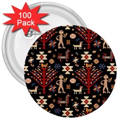 Carpet-symbols 3  Buttons (100 Pack)  by Gohar