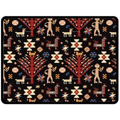 Carpet-symbols Double Sided Fleece Blanket (large)  by Gohar