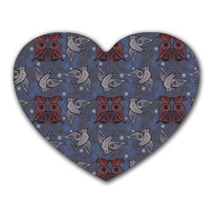 Armenian Ornaments Heart Mousepad