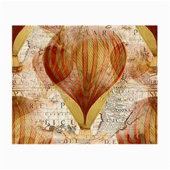 Hot Air Balloon Balloon Map Seamless Pattern Small Glasses Cloth by Wegoenart