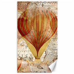 Hot Air Balloon Balloon Map Seamless Pattern Canvas 40  X 72  by Wegoenart