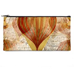 Hot Air Balloon Balloon Map Seamless Pattern Pencil Case by Wegoenart