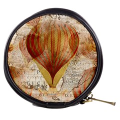 Hot Air Balloon Balloon Map Seamless Pattern Mini Makeup Bag by Wegoenart