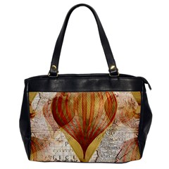 Hot Air Balloon Balloon Map Seamless Pattern Oversize Office Handbag by Wegoenart