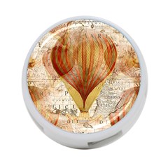 Hot Air Balloon Balloon Map Seamless Pattern 4-port Usb Hub (two Sides) by Wegoenart