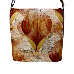 Hot Air Balloon Balloon Map Seamless Pattern Flap Closure Messenger Bag (l) by Wegoenart