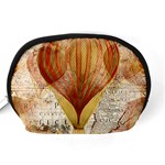 Hot Air Balloon Balloon Map Seamless Pattern Accessory Pouch (Medium) Back