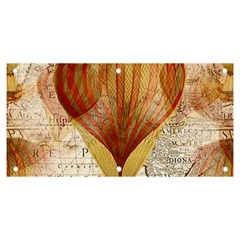 Hot Air Balloon Balloon Map Seamless Pattern Banner And Sign 6  X 3  by Wegoenart