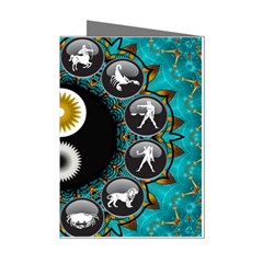 Yin Yang Horoscope Astrology Zodiac Signs Zodiac Mini Greeting Cards (pkg Of 8) by Wegoenart