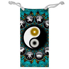 Yin Yang Horoscope Astrology Zodiac Signs Zodiac Jewelry Bag by Wegoenart