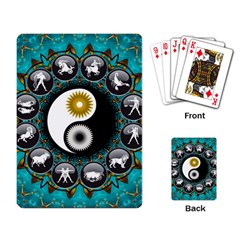 Yin Yang Horoscope Astrology Zodiac Signs Zodiac Playing Cards Single Design (rectangle) by Wegoenart