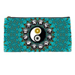 Yin Yang Horoscope Astrology Zodiac Signs Zodiac Pencil Case by Wegoenart