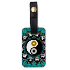 Yin Yang Horoscope Astrology Zodiac Signs Zodiac Luggage Tag (one Side) by Wegoenart