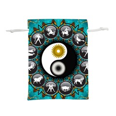 Yin Yang Horoscope Astrology Zodiac Signs Zodiac Lightweight Drawstring Pouch (s) by Wegoenart