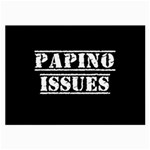 Papino Issues - Italian humor Large Glasses Cloth (2 Sides) Front