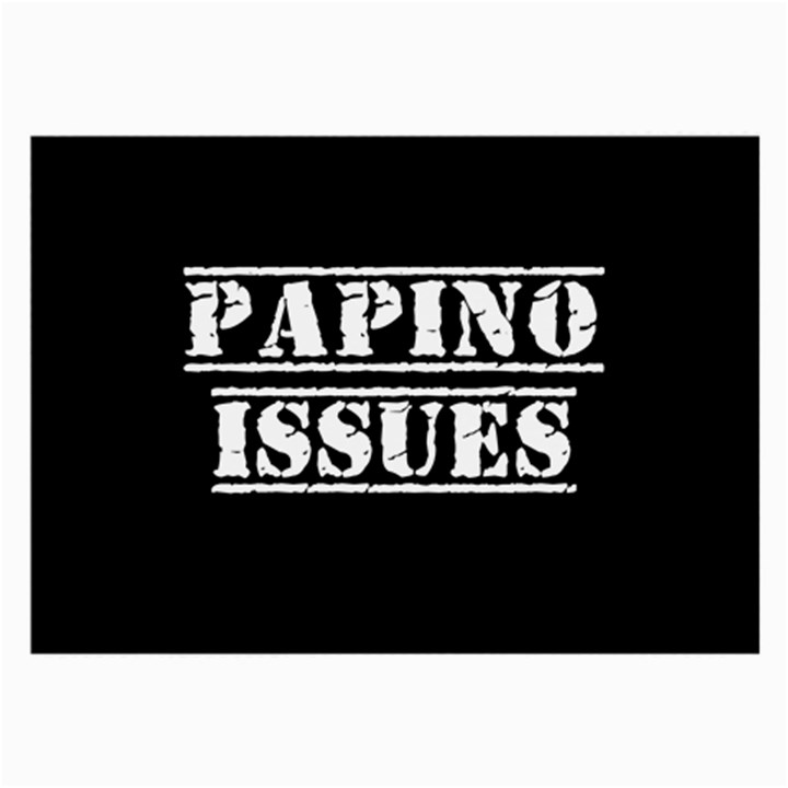 Papino Issues - Italian humor Large Glasses Cloth (2 Sides)