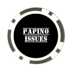 Papino Issues - Italian Humor Poker Chip Card Guard (10 Pack) by ConteMonfrey