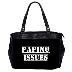 Papino Issues - Italian Humor Oversize Office Handbag (2 Sides) by ConteMonfrey