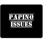 Papino Issues - Italian humor Fleece Blanket (Medium)  60 x50  Blanket Front