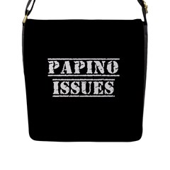 Papino Issues - Italian Humor Flap Closure Messenger Bag (l) by ConteMonfrey