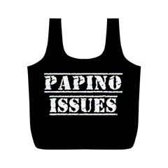 Papino Issues - Italian Humor Full Print Recycle Bag (m) by ConteMonfrey