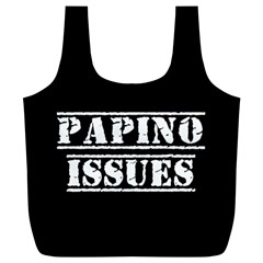 Papino Issues - Italian Humor Full Print Recycle Bag (xl) by ConteMonfrey