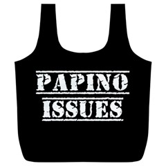 Papino Issues - Italian Humor Full Print Recycle Bag (xxl) by ConteMonfrey