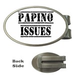 Papino Issues - Funny Italian humor  Money Clips (Oval)  Front