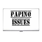 Papino Issues - Funny Italian humor  Business Card Holder Front