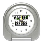 Papino Issues - Funny Italian humor  Travel Alarm Clock Front