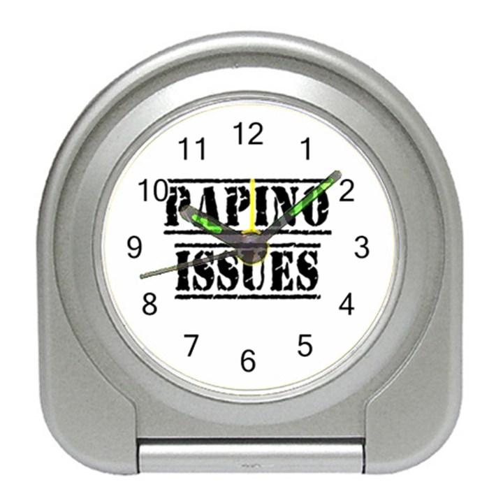 Papino Issues - Funny Italian humor  Travel Alarm Clock