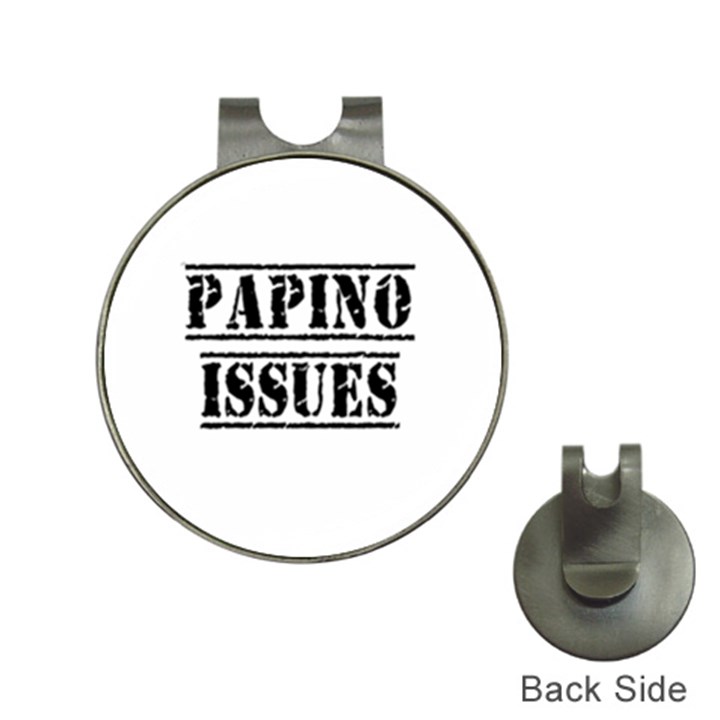 Papino Issues - Funny Italian humor  Hat Clips with Golf Markers