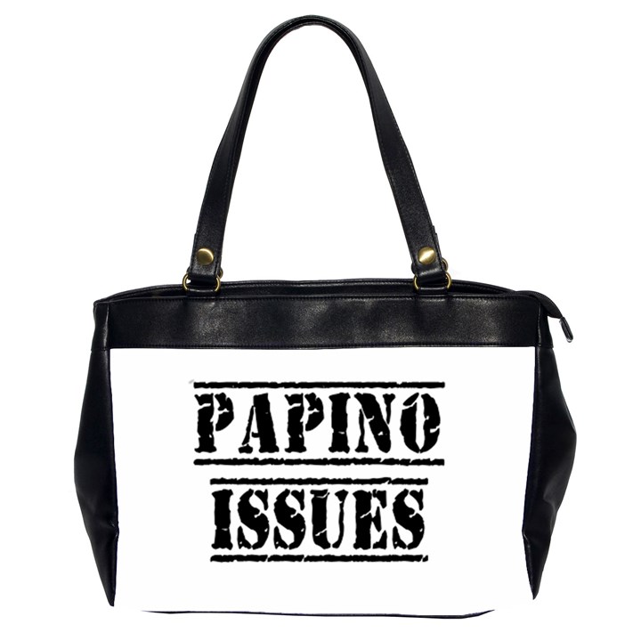 Papino Issues - Funny Italian humor  Oversize Office Handbag (2 Sides)