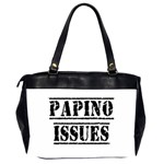 Papino Issues - Funny Italian humor  Oversize Office Handbag (2 Sides) Back