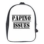 Papino Issues - Funny Italian humor  School Bag (XL) Front