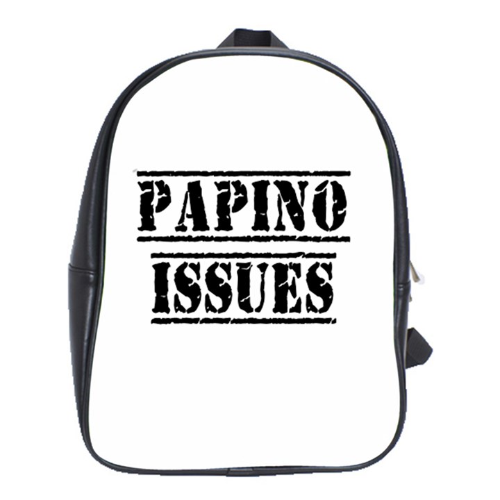 Papino Issues - Funny Italian humor  School Bag (XL)