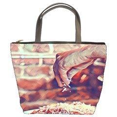 There`s No Such A Thing As Too Much Cheese Bucket Bag by ConteMonfrey