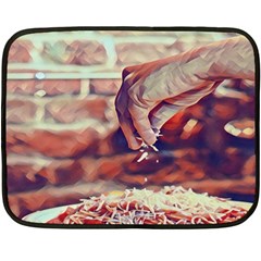 There`s No Such A Thing As Too Much Cheese Double Sided Fleece Blanket (mini)  by ConteMonfrey