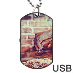 There`s No Such A Thing As Too Much Cheese Dog Tag Usb Flash (two Sides) by ConteMonfrey