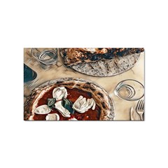 Pizza And Calzone Sticker Rectangular (10 Pack)