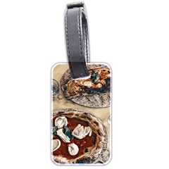 Pizza And Calzone Luggage Tag (two sides)