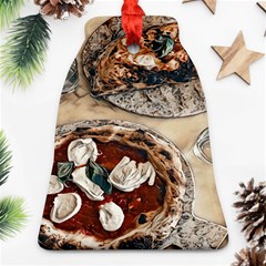 Pizza And Calzone Bell Ornament (two Sides) by ConteMonfrey