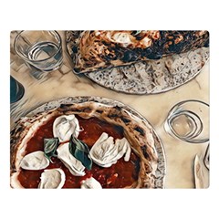 Pizza And Calzone Double Sided Flano Blanket (large)  by ConteMonfrey